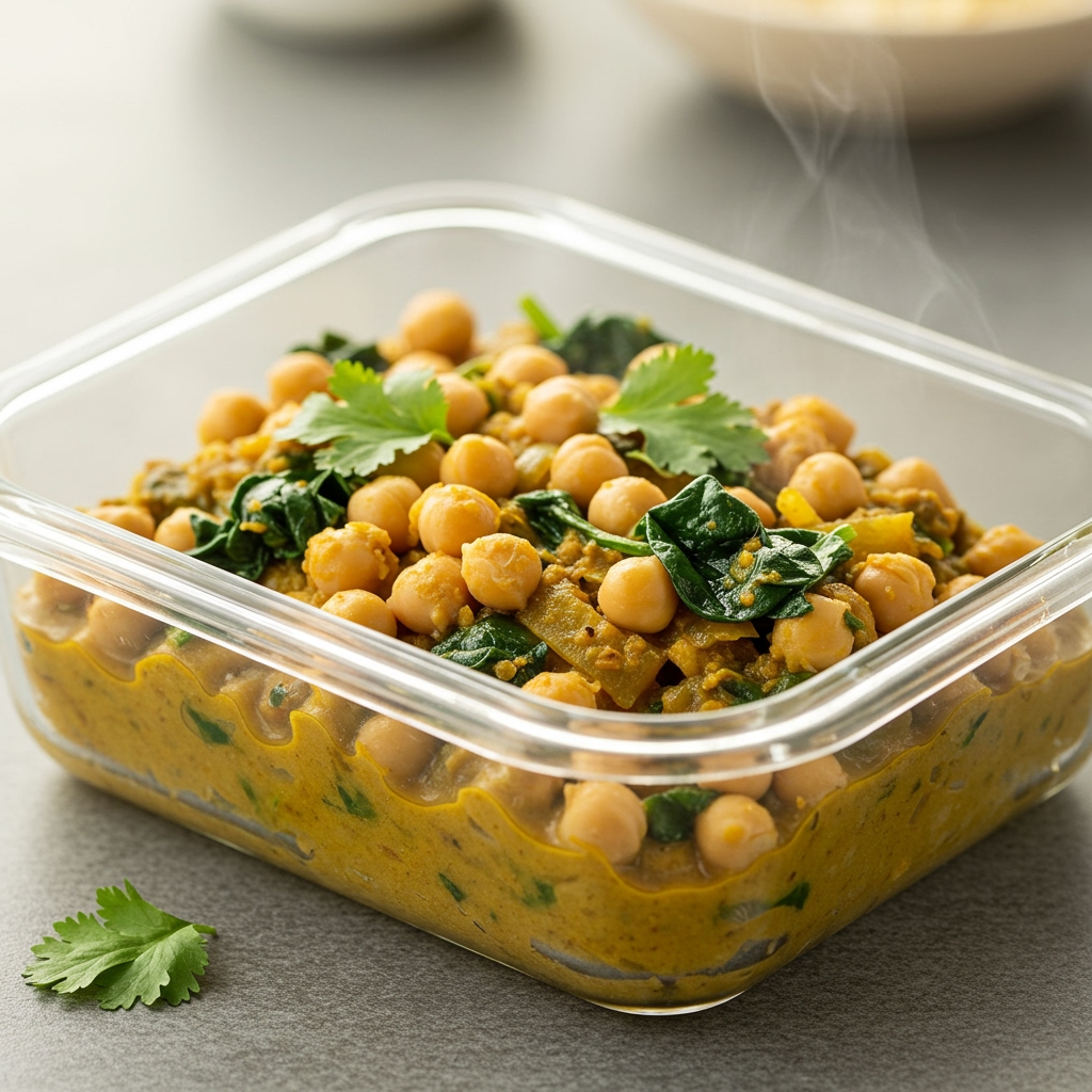 Hearty Chickpea, Spinach & Potato Curry