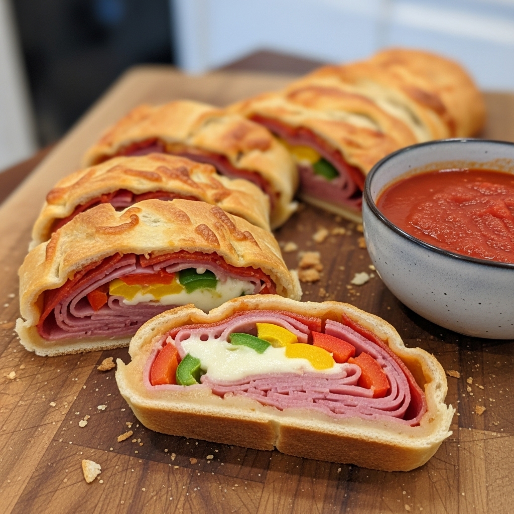 Fully Loaded Italian Deli Stromboli