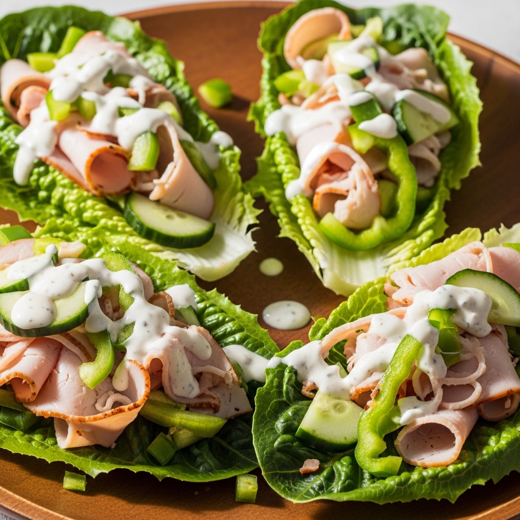 Crispy Turkey & Veggie Lettuce Wraps