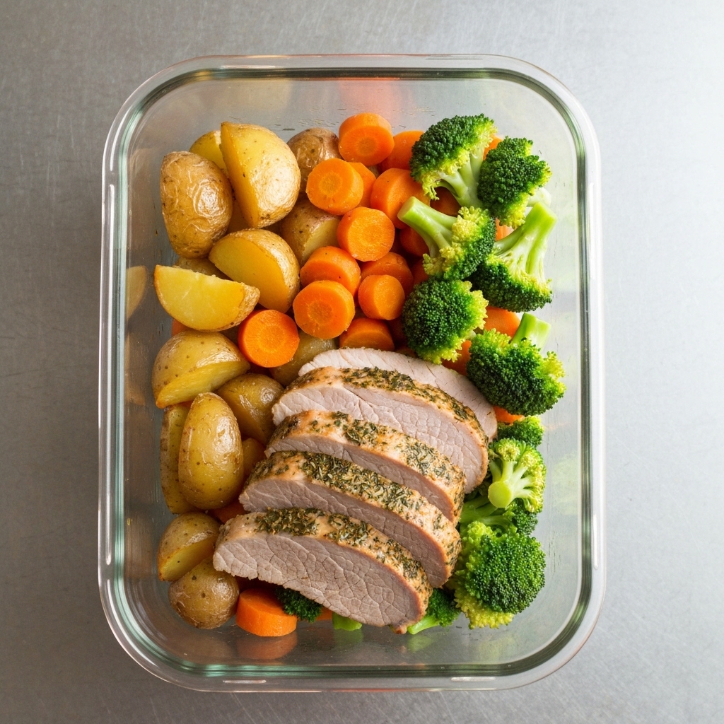Herb Roasted Pork Loin with Root Vegetables